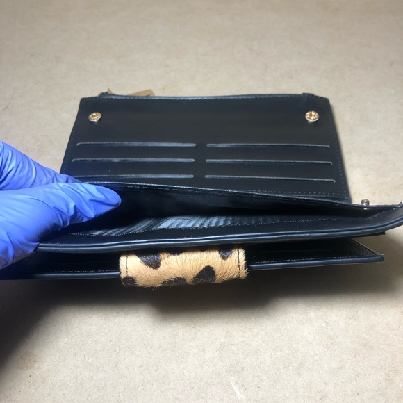 29. Dune London Black Leopard Print Wallet - Picture 10 of 14